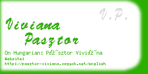 viviana pasztor business card